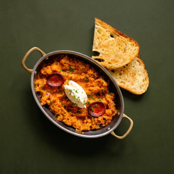 Sucuklu ve Ricottalı Menemen 🌶️