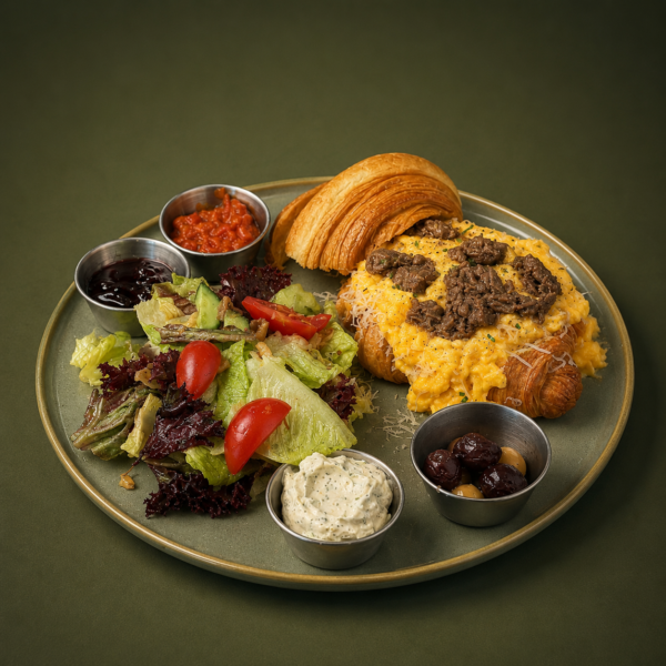 Kavurmalı Tartine Kruvasan Tabanlı